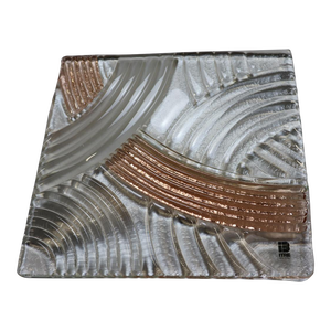 Mid-Century Murano Hand Cast Glass Panel