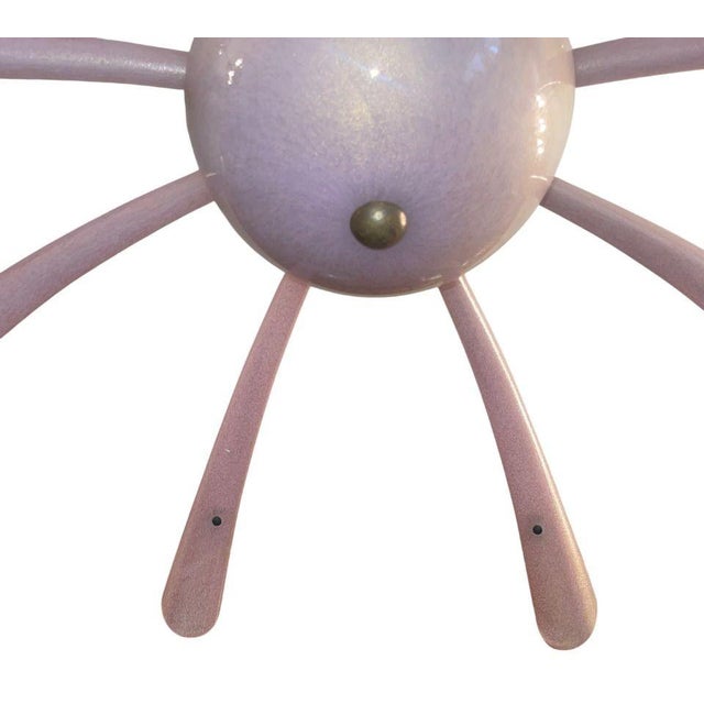 1950s 1950s Pair Barovier & Toso Murano Glass Fuochi D’Artificio “Fireworks” Chandeliers For Sale - Image 5 of 10