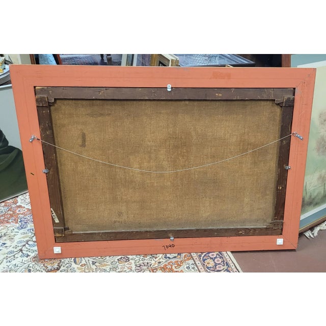 American Antique 19th Century Danish Ship Painting For Sale - Image 3 of 12