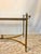 1960s Maison Jansen Style French Neoclassical Brass & Beveled Glass Cocktail Table For Sale - Image 9 of 10