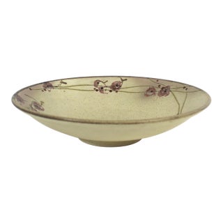 Vintage Pottery Serving Bowl For Sale