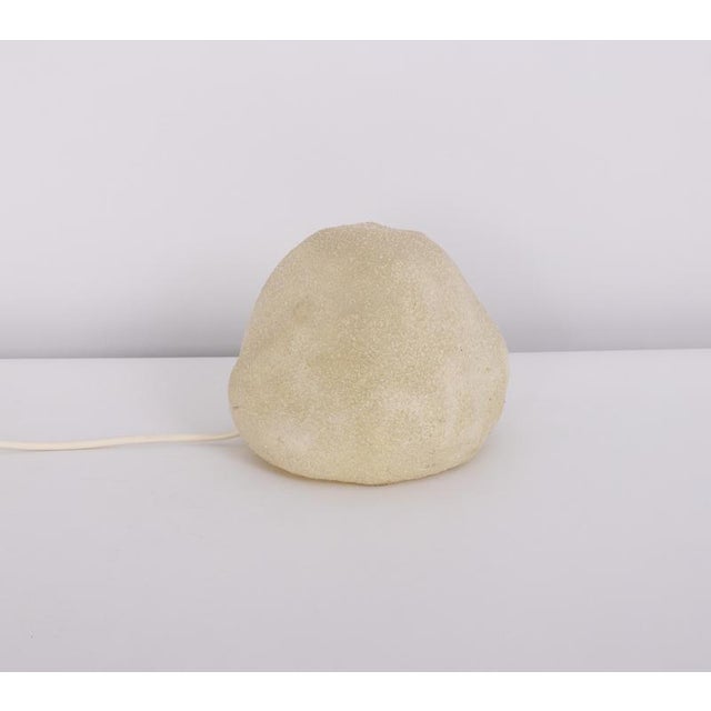 White Vintage Dora Moon Rock Lamp by André Cazenave for Singleton, Italy, 1970s For Sale - Image 8 of 9