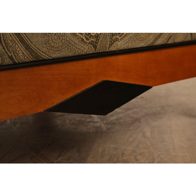 Sherrill Biedermeier Style Upholstered Armchair With Exposed Wood Frame For Sale - Image 11 of 18