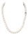 1990s Mikimoto Akoya Pearl Necklace 17" Sterling Silver 8 - 8.5 Mm Estate For Sale