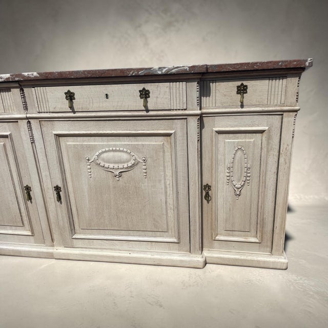 Vintage Conservatory Dresser with Belgian Marble Top, 1923, in Flawless conditions. Designed 1920 to 1949