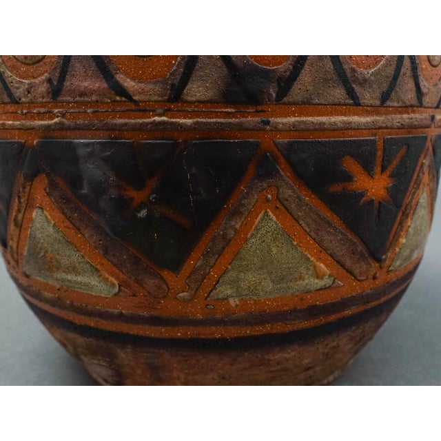 Berkshire Pottery Gertraud Stosiek Signed Vintage Mid Century Modern Art Vase For Sale - Image 9 of 9