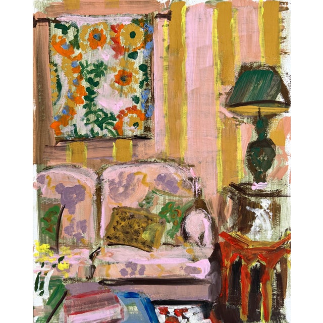 Painting of an Interior Original Artwork by Shann Spishak For Sale In Seattle - Image 6 of 6