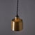 1950s Carl Thore Perforated Brassed Metal Pendant For Sale - Image 9 of 14