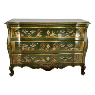 Contemporary John Widdicomb Louis XV-Style Chinoiserie Commode For Sale