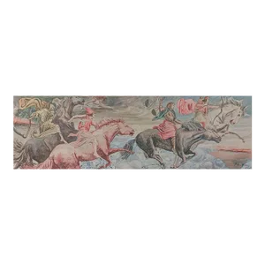 Antique Distressed Four Horsemen Watercolor Painting