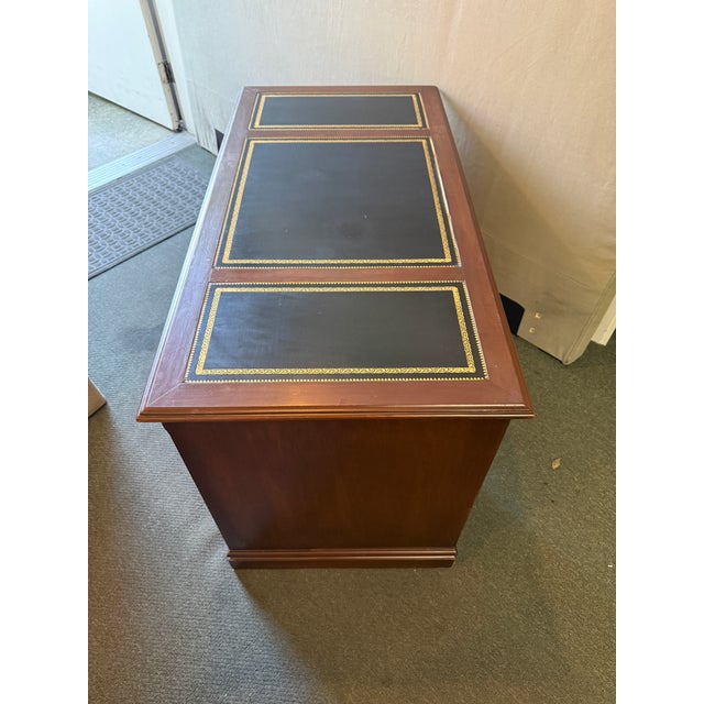 Sligh-Lowry Furniture Co. Sligh/Lowry Double Pedestal Executive Desk For Sale - Image 4 of 12