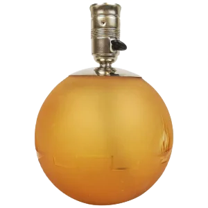 Art Deco Art Glass and Chrome Table Lamp, Sweden, 1930s