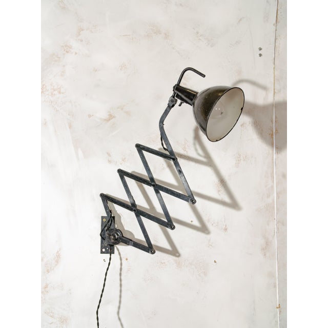 Scissor Wall Lamp by Wilhelm Bader Wagenfeld, 1930s For Sale - Image 13 of 13