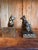Early 21st Century Solid Brass German Shepherd Dog Bookends For Sale - Image 5 of 6