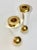 Geometric Postmodern Sterling Silver and Brass Plated Candle Holders - a Pair For Sale - Image 4 of 11