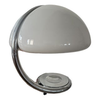 Serpente Lamp First Chrome Edition from Martinelli Luce, 1960s For Sale