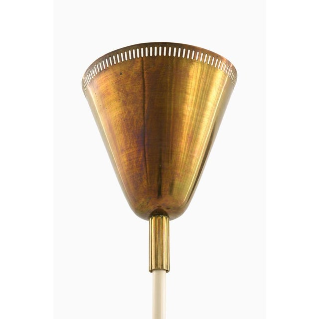 Floor Lamps in Brass and Lacquered Metal, 1950s, Set of 2 For Sale - Image 3 of 10