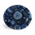 Mid-Century Modern Petite Blue Agate Side Table With Marble Base For Sale - Image 3 of 5
