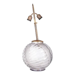 1920s Art Déco Spherical Glass Table Lamp by the Sculptor Henri Dieupart for Simonet Frères, France