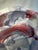 Organic Modern Studio Art Pottery Decorative Plate, Lavender, Smoky Gray, Burgundy Red For Sale In Houston - Image 6 of 10