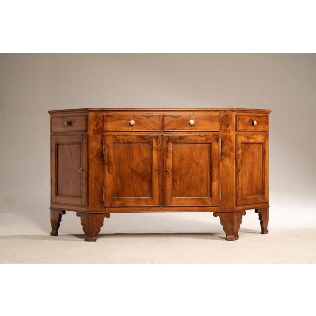 Antique Vicenza Molded Walnut Sideboard, 1850 For Sale - Image 4 of 9