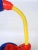 Plastic Vintage 1980s Postmodern Memphis Style Tricolor Plastic Desk Lamp For Sale - Image 7 of 12