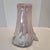 1970s Vintage Italian Murano Lavorazione Style Pink & White Swirled Ruffled Glass Vase For Sale - Image 5 of 8