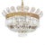 Large Italian Gilded Bronze and Crystal 6-Light Chandelier, 1960s For Sale - Image 12 of 16