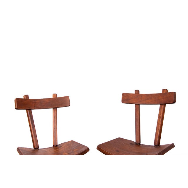 Brutalist Elm Chairs in the style of Jean Touret, 1950s, Set of 2, in Very Good conditions. Designed 1950 to 1959