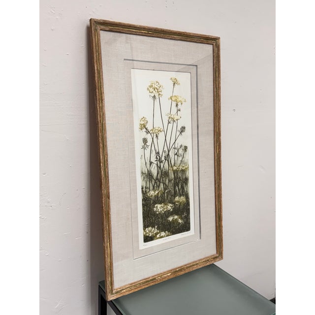 Traditional Elaine R. Simel “Wild Lace” Signed Limited Edition Etching 23/250 For Sale - Image 3 of 12