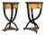Italian Burl and Birch Wood Side Tables, 1950s, Set of 2 For Sale