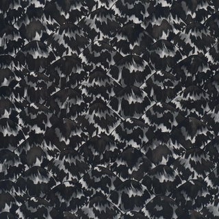 SAMPLE - Schumacher x Celerie Kemble Tortoise Wallpaper In Blackout For Sale