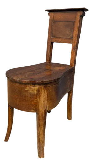 19th Century Cherry Commode Chair