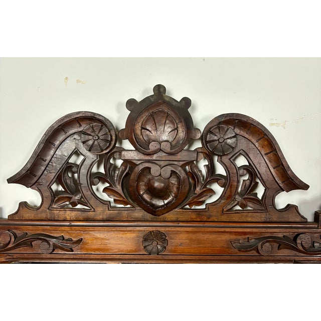 Large Renaissance Revival Hardwood Mirror, Early 20th-Century For Sale - Image 16 of 16