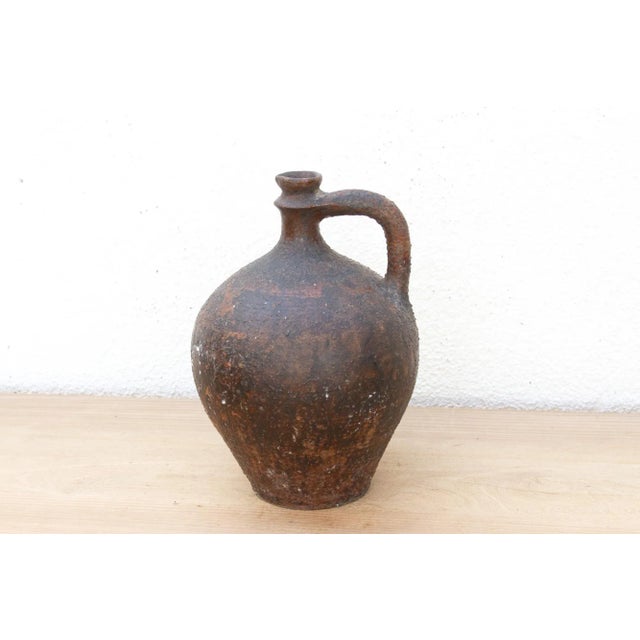 19th Century Rustic Antique Spanish Oil Jug For Sale - Image 5 of 8