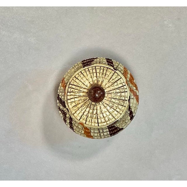 Vintage Mid-Century Ceramic Lidded Jar Native American Southwestern Inspired For Sale In Greenville, SC - Image 6 of 12