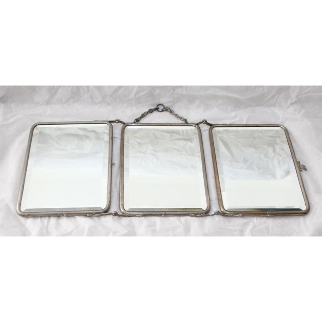 1950s Vintage French Barber Mirror, 1950s For Sale - Image 5 of 16