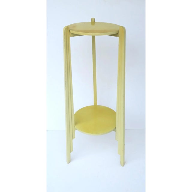 **There are two available, each sold separately, as per listing. A yellow column pillar pedestal stand with lower shelf,...