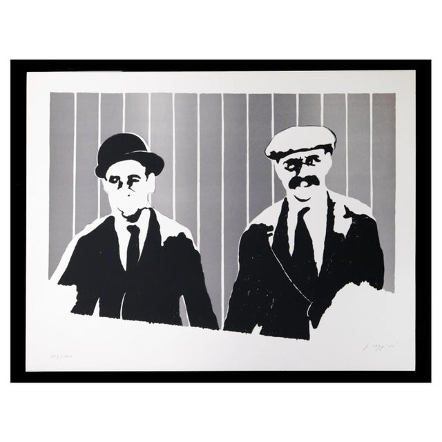 Pino Reggiani, Pioneers, Original Lithograph, 1970s For Sale