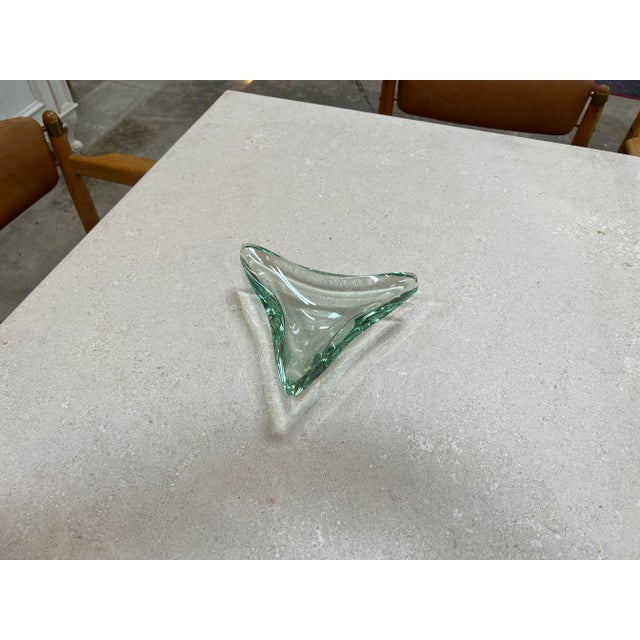 Vintage Italian Crystal Ashtray by Fontana Arte, 1960s For Sale In Los Angeles - Image 6 of 8
