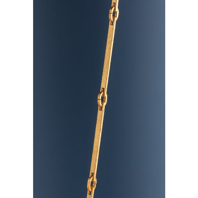 Hudson Valley Lighting Oaklyn 36 in. 6 Light Chandelier in Vintage Gold Leaf Finish For Sale - Image 11 of 11