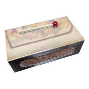 Avant-Garde Silver Plated Matchbook Holder