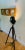 Photographer’s Adjustable Tripod Wooden and Metal Floor Lamp For Sale - Image 4 of 13