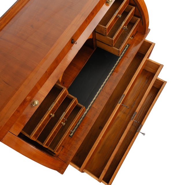 Empire Cylinder Secretary in Cherrywood, 1810 For Sale - Image 14 of 15