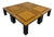 Large Modular Coffee Table with Four Matching Elements with Wood Inlay, 1980s, Set of 4 For Sale