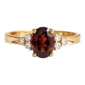 Garnet Cubic Zirconia Engagement Ring, January Birthstone Promise Ring Us 7