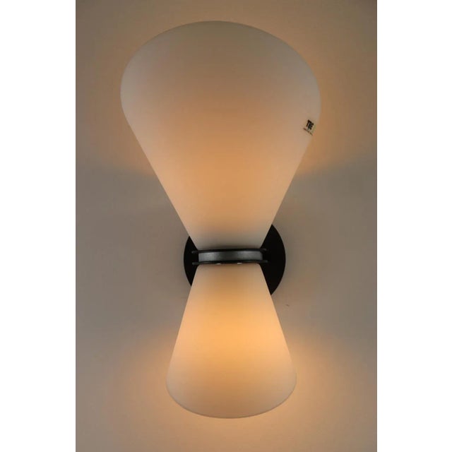 Late 20th Century 1980s Mid-Century Modern Murano Glass Wall Lamp For Sale - Image 5 of 13
