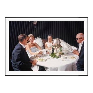 Toni Frissell 'Fine Dining at the Opera' Archival Pigment Print Framed in Black For Sale