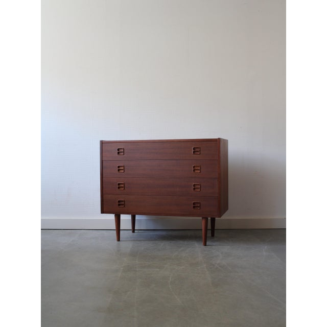 Vintage Danish Chest of Drawers in Teak, 1960s For Sale - Image 4 of 8