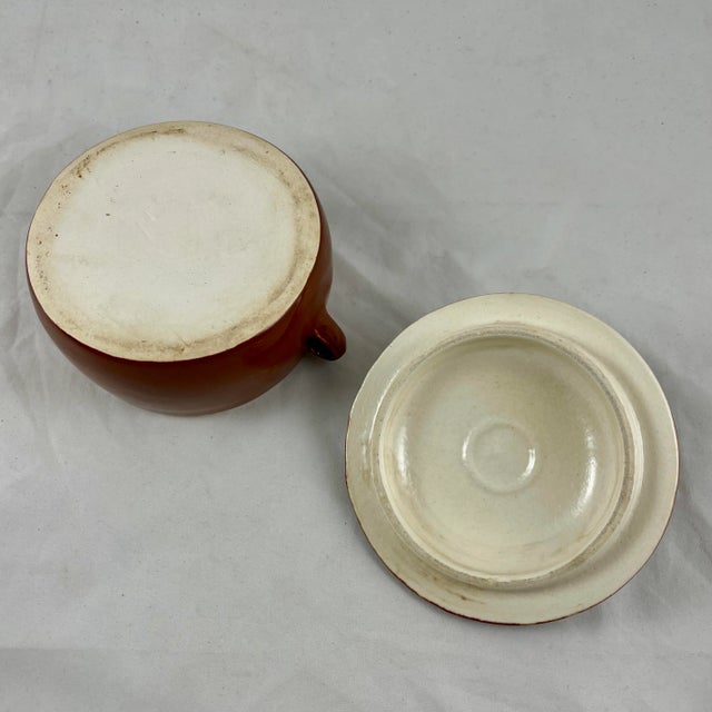 Brown Mid-Century Pfaltzgraff Pottery Lidded Onion Soup Au Gratin Casseroles, Set/6 For Sale - Image 8 of 12